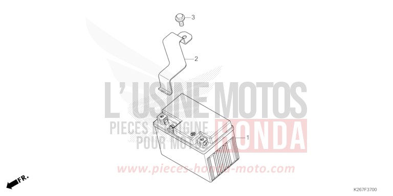 BATTERIE de MSX GROM A FORCE SILVER METALLIC (NH411) 2021
